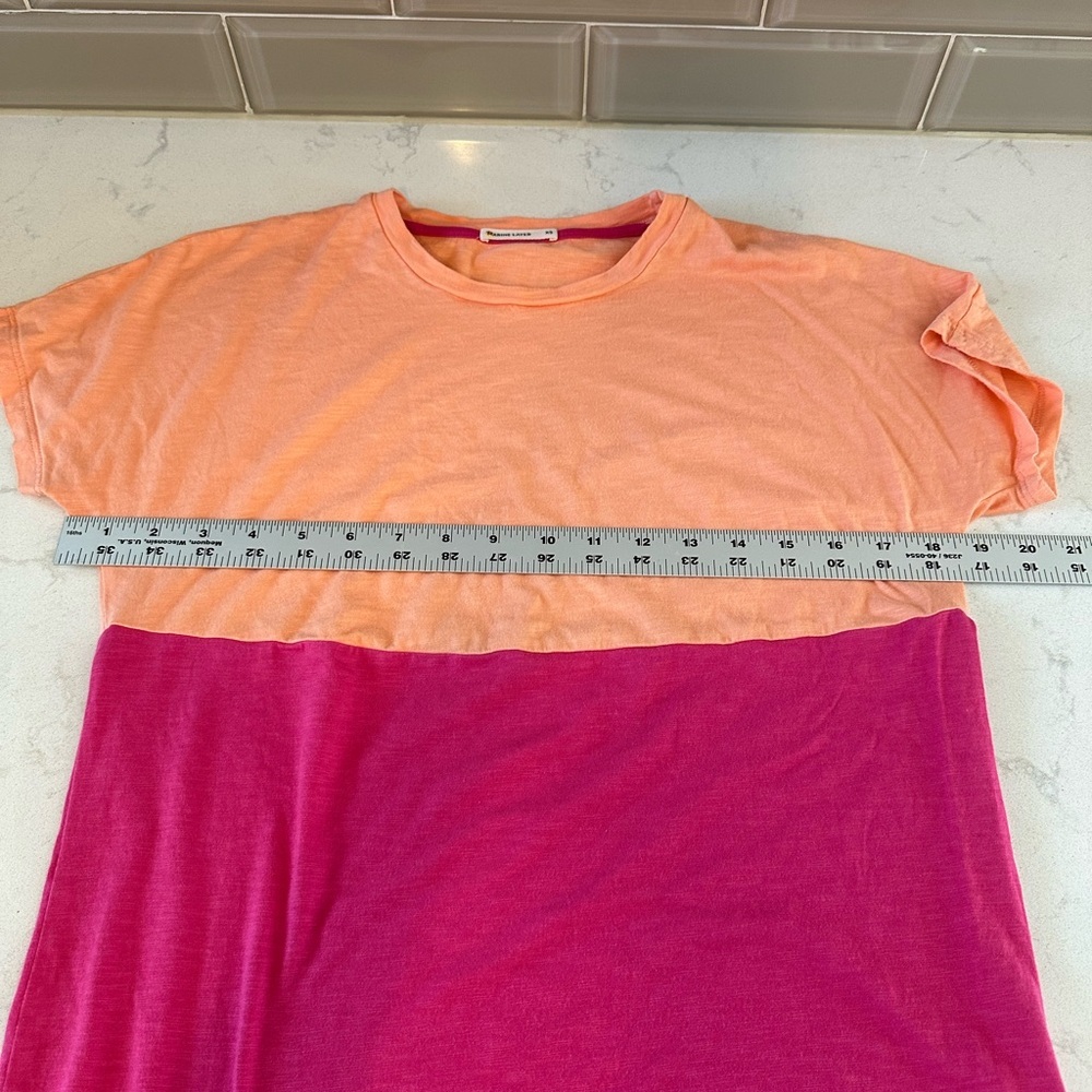 Marine Layer Size XSMALL Caitlyn‎ Tee in Papaya
Punch/Lilac Rose - Picture 10 of 12